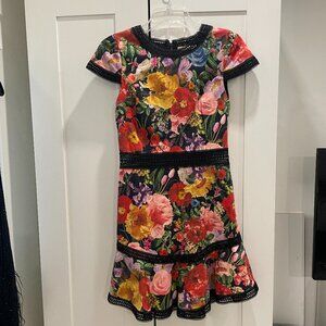 Alice and Olivia Floral Mini Dress